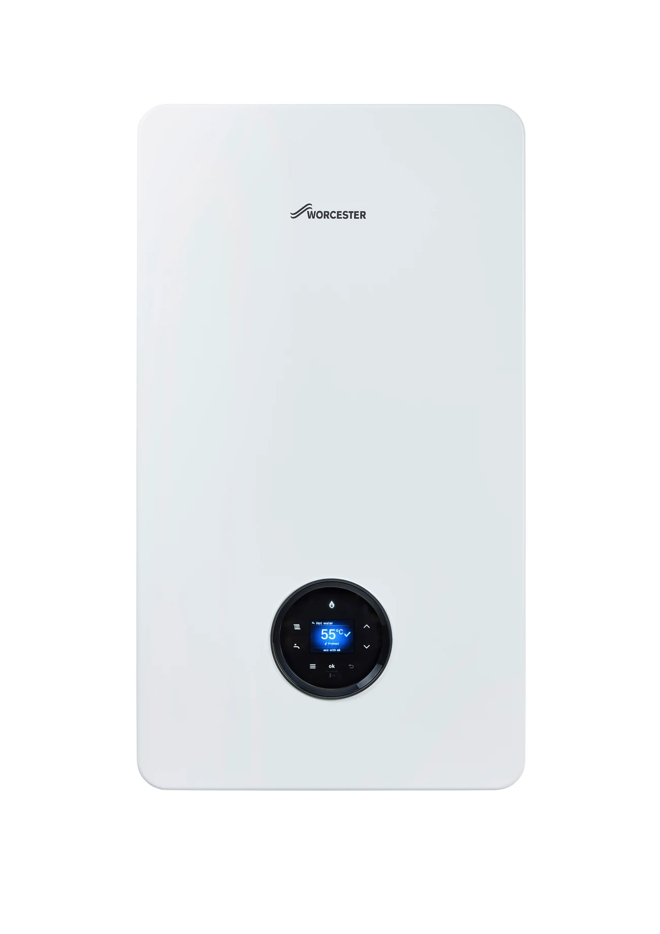 Worcester Bosch Greenstar 8000+ 32 kW natural gas combi boiler in white